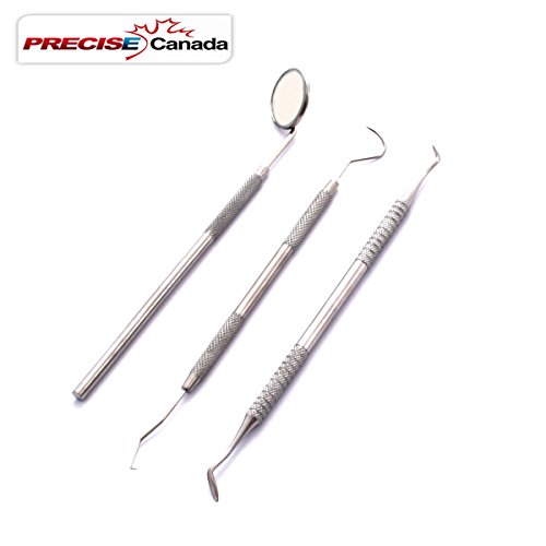 Zgood Dental Tarter Scraper and Remover Set Stainless Steel with Free Protective Packing