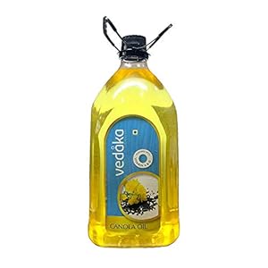Amazon Brand – Vedaka Canola Oil Jar, 5L
