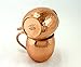 Set of Two 16 Oz Copper Mugs | 100% Pure Copper Handcrafted into the Perfect Hammered Barrel Style Moscow Mule Cup by Trifecta Barware
