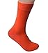 Rambutan Men's Space Collection Rayon made from Bamboo Seamless Dress Socks US 8.5-12.5 Multi Color (Orange)