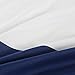 Vaulia Lightweight Microfiber Duvet Cover Set, Bold Stripes Pattern, Reversible Color Design - Queen Size