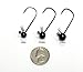 Harmony Fishing - Tungsten Shakeyhead Jigs [Pack of 5 w/Bait Pegs] (shaky head jig hooks for bass fishing) (1/8 oz (5 Pack))