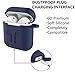AirPods Case 9 in 1 Airpods Accessories Kits Protective Silicone Cover and Skin Compatible Apple Airpods Charging Case with Airpods Ear Hook/Tips/Airpods Strap/Clips/Watch Band Holder/Zipper Box Bluethumb 1