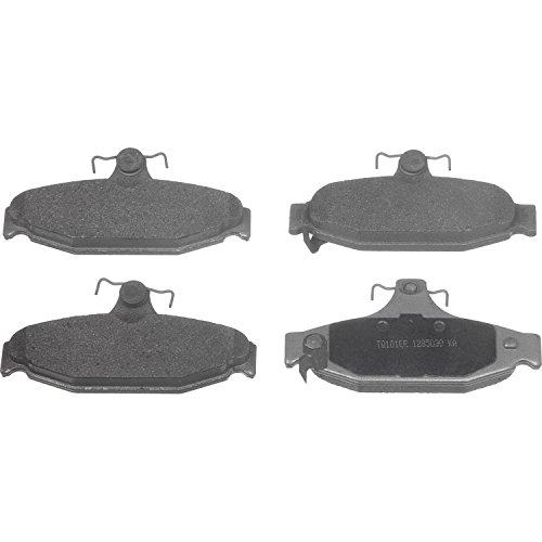 Wagner ThermoQuiet MX1004 Semi-Metallic Disc Pad Set With Installation Hardware, Rear