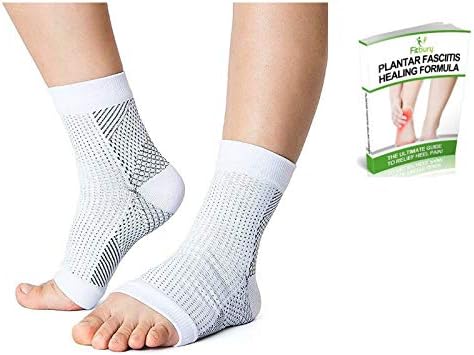 Fitbury [2 Pairs Plantar Fasciitis Socks With Arch Support & FREE eBook, Compression Sock Foot Care Sleeve With Ankle Support For Your Arching Heels Women and Men & Better Than Night Splint