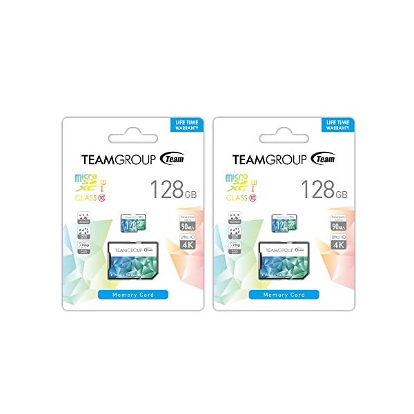 TEAMGROUP Color Card II MicroSD UHS-I U3 High Speed Flash Speicherkarte mit Adapter 2 x 128 GB 128GB x 2 Pack – Bild 3