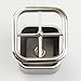 iDesign Gia Brushed Stainless Steel Divided Toothbrush Stand - 2.5