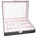 mefeir Watch Box for Men Women PU Leather Display Storage Collection Organizer Jewelry Case with Removable Pillows (24 Slot)