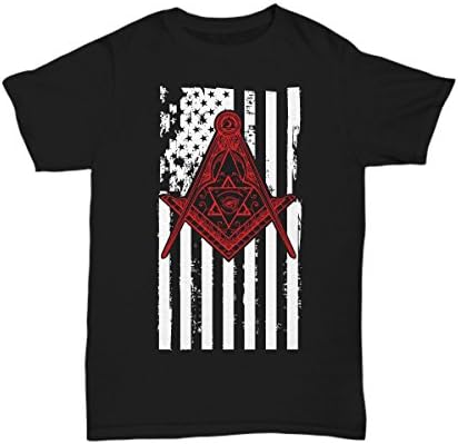 Freemason USA American Flag T-shirt (Unisex, 4XL) - Freemason Shirts Gifts