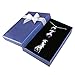 BEADNOVA Couples Necklace 2pcs Dragon Phoenix Wrapped Column Synthetic Lapis Lazuli Gemstone Pendant Necklaces for Lover