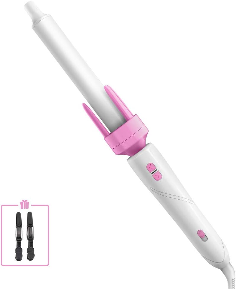 automatic electric revolving shoe rack on Amazon Com Automatic Hair Styling Curling Iron Professional Automatic Electric Hair Curling Iron Negative Ions 360 Rotating Styling Wand For Home Use 2 Colors Pink Health Personal Care
