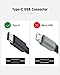 USB Certified Type C Cable - Quntis USB C Cable 3Pack 6ft Nylon Braided Type C to USB Cable Cord for Samsung Galaxy S9 S8 Plus Moto Z2 Pixel Nexus 6P LG V30 G6 OnePlus 5 Nintendo Switch, Black