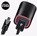 Rapid 2.1A Wall Charger with Micro USB Flashlight Cable By Encased [Compatible with the Samsung Galaxy S6