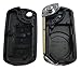Horande 3 Buttons Uncut Blank Smart Flip Folding Remote Key Shell fob Case Fit Land Rover Range Rover Sport LR3 Discovery