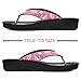 AEROTHOTIC Original Orthotic Comfort Thong Style Flip Flops Sandals for Women with Arch Support for Comfortable Walk (US-Women-8, Spiral Fusia)