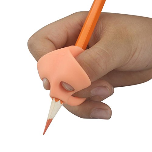 CSSD Children Kids Silicone Pencil Holder Pen Writing Aid Grip Posture Correction Tool New 1 Set/3 Pcs (colorful) - Thumbnail 5