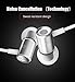 Earbuds Earphones Headphones, VANTEN[Magnetic Wired Earphones][In-Ear Headphones][Earbuds with Mic][Stereo Headsets] 3.5mm Jack for iPhone 6 6s Plus iPad Android Samsung Phone Computer PC (Silver)