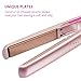 Lee Stafford Professional Hair Straightener/Flat Iron - Coco LoCo Ceramic Straightening Irons - Variable Temperature Control - Floating Plates - Pink Styler