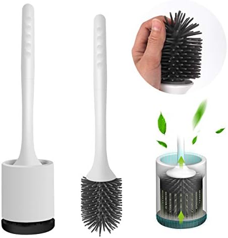 スポンサー プロダクト トイレブラシ ケース付き トイレ掃除用品 傷に強いクリーニング用品 おしゃれ 家電 カメラ 360 植毛ブラシ 壁掛け式 ホワイト 水はね防止 プロダクト トイレブラシ 衛生 通気 耐久性 Tpr材質 トイレクリーナー 地面式 壁掛け式 ホワイト