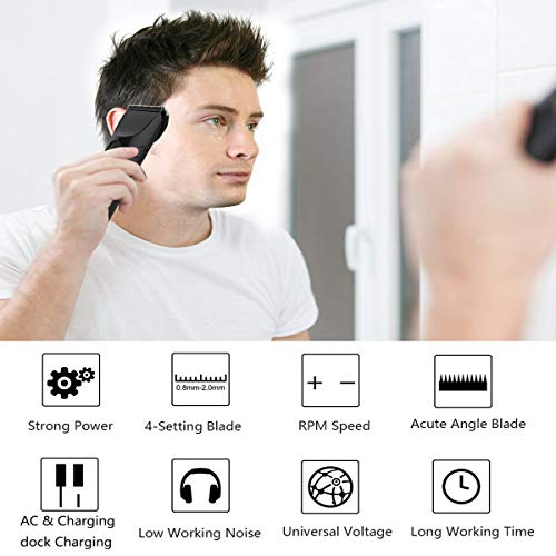image for Luiner Hair Clippers Hair trimmers Cordless For Men Pro Haircut Beard 