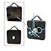 ReFaXi Black Quartz Wall Clock Movement with Blue Hands Mechanism Repair Parts DIY Tool Kit