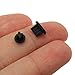 uxcell 15sets Micro USB 3.5mm Earphone Anti Dust Cap Cover Black for Smart Phone