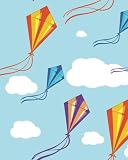 Password Journal: colorful kites in the blue sky Seamless College Ruled Book Journal (100 Lined Pages) (8