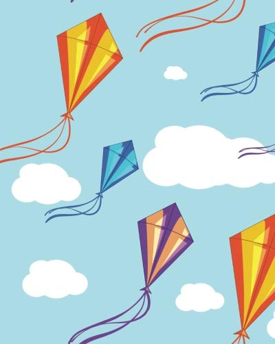 Password Journal: colorful kites in the blue sky Seamless College Ruled Book Journal (100 Lined Pages) (8