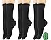 Yomandamor Women's 6 Pack Colorful Bamboo Dress Crew Socks,L Size(Sock Size:9-11)(B)