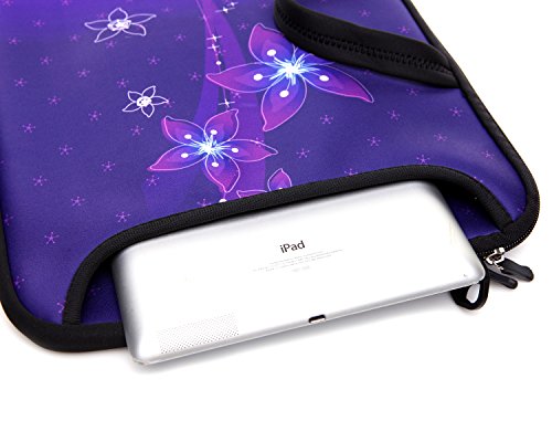 14-Inch Laptop Shoulder Bag Sleeve Case With Handle For 13" 13.3" 14" 14.1" Netbook/Macbook Air Pro (Purple)