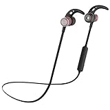 Bluetooth Headphones RIVERSONG RAINDROP A01 Sweatproof Wireless Stereo Earphones Noise Cancelling Headphone Headset with Mic for iPhone, Samsung Galaxy and Android Phones (A01 Pink)