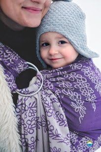 Ring Sling Little Frog Heath Jacquard Size M Baby Carrier