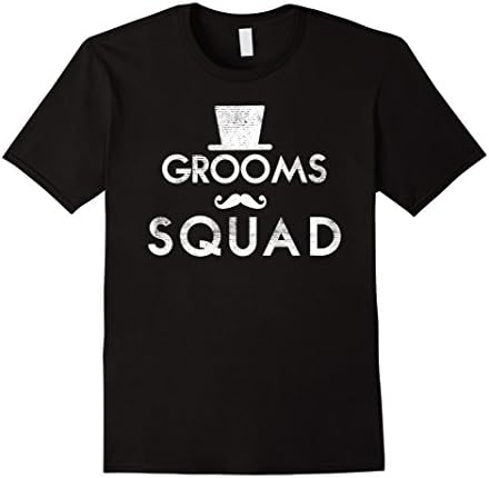 Men's Groom Squad Groomsman Bachelor Wedding T-Shirt Small Black