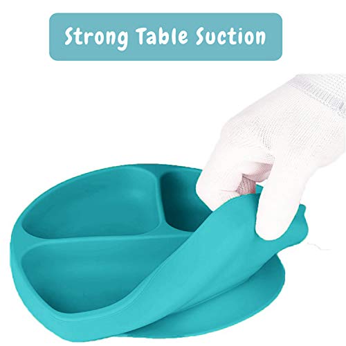 image for Silikong Suction Plate for Toddlers | BPA Free | Microwave, Dishwasher