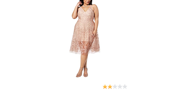 xscape lace midi dress