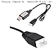 XiaoPengYo Quadcopter 7.4V Lipo Battery Charger USB Charger Cable for Syma X8 & H502S H502E H501S H501C & Bugs 3 B3 Drone F100 Drone & F100 Ghost Drone