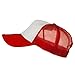 e4Hats.com Big Foam Mesh Truck Cap - White Red OSFM