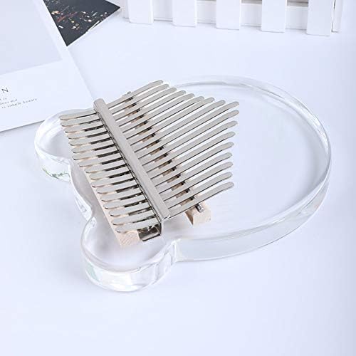 Kimi Kalimba 17 Keys Acrylic Thumb Piano with Tuner Hammer Gig Bag Portable Finger Piano for Kids Adult Beginners or Music Lovers