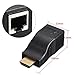 KSRplayer 2Pcs HDMI Repeater, HDMI to RJ45 Network Cable Extender Over by Cat 5e / 6 1080p up to 30m Extender Repeater for HDTV HDPC PS4 STB 4K 2K