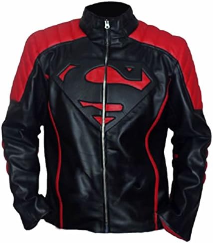 Coolhides Mens Big S Motorcycle Leather Jacket Large Red
