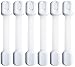Adjustable Child Safety Locks, Locking Cabinets, Drawers, Oven, Refrigerator, Toilet Seat. Perfect Set No drilling Uses 3M Adhesive. Childproof Your Home. BONUS 4 pack Corner Guards. (6 Pack, White)
