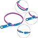 Jetec 60 Pieces Zipper Bracelet Friendship Fidget Bracelet Party Sensory Bracelet Toys Favors for School Students Kids Birthday, Mixed Colors