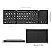 Foldable Bluetooth Keyboard, Jelly Comb B003B Dual Mode USB Wired & Bluetooth Keyboard with Touchpad Rechargeable for Windows Android Tablet Smartphone Surface and More-Updated (Black)