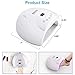 Nail Lamp, SOLVE Nail Dryer for Gel Nail Polish 48W Faster Nail Light with 4 Timer Smart Auto Sensor, Touch Screen and Large Space, Professional Nail Art Design Salon DIY at Home, White