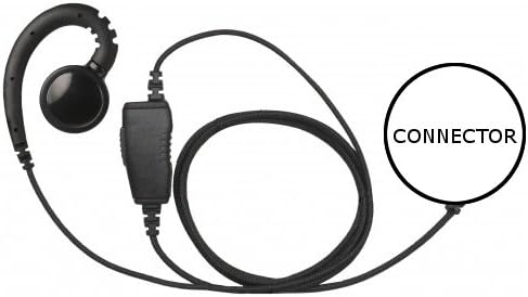 1-Wire Swivel Fiber Cloth Cord Earpiece Mic Large Speaker for Motorola MotoTRBO