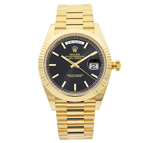 Rolex-Day-Date-Automatic-Black-Diagonal-Motif-Dial-Mens-Watch-228238BKDMSP
