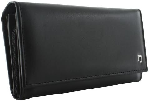 Suvorna HIDE Women's Genuine Cow Leather Wallet Black Color 105