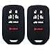 Coolbestda 2Pcs Rubber 6Buttons Smart Key Remote Fob Cover Case Skin Jacket Keyless Protector Bag for 2014 2015 2016 Honda Odyssey EXL KR5V1X