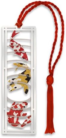 Koi Fish Metal Bookmark Silver Plated Brass Giclee Print 3 /34 Inches