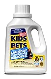 KIDS ‘N’ PETS – 5-In-1 Laundry Stain & Odor Remover – 50 oz – Professional Strength Formula Eliminates Tough Stains & Odors – No Harsh Chemicals, Non-Toxic & Child Safe